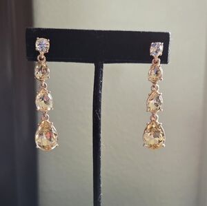Givenchy Rose Gold Crystal Earrings